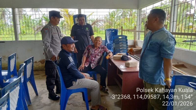Polsek Kahayan Kuala melaksanakan giat Binluh himbauan tentang larangan Narkoba di wilayah kecamatan Kahayan Kuala