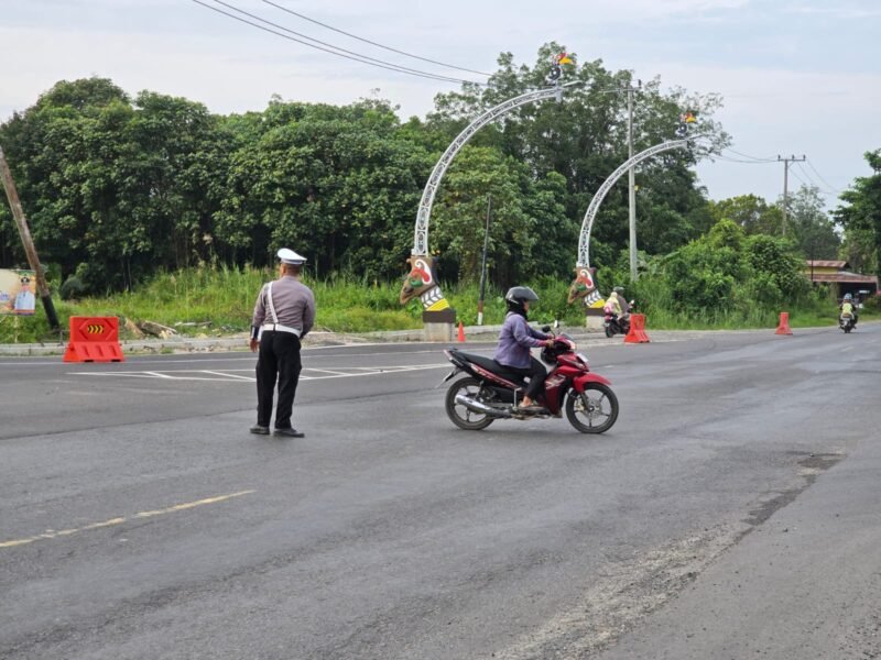 Sat Lantas Polres Pulang Pisau Hadir di Pagi Hari, Wujudkan Keselamatan Lalu Lintas