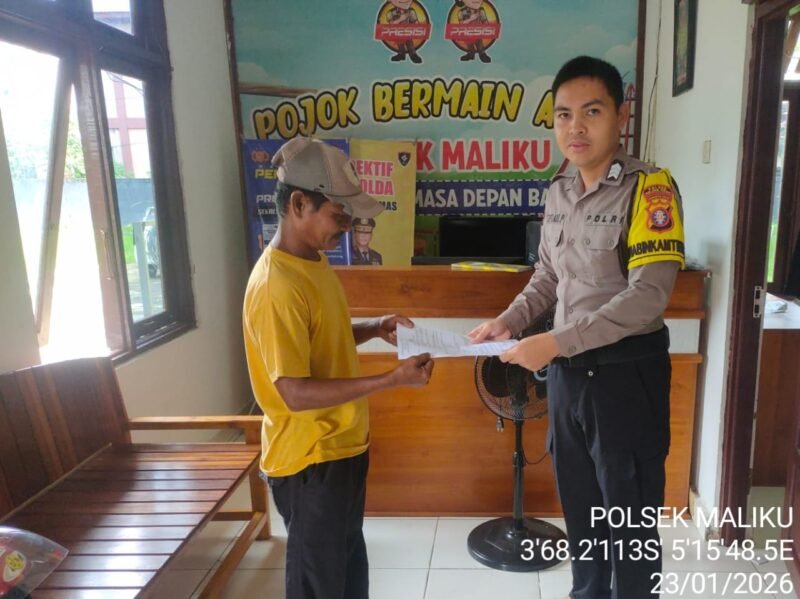 Melalui Kegiatan Sambang, Polsek Maliku Ajak Masyarakat untuk Wujudkan Kamtibmas yang Aman