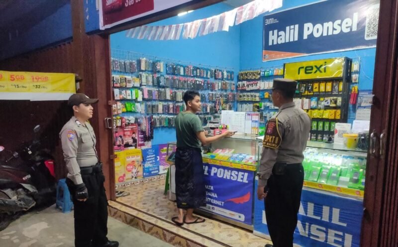 Personel Polsek Maliku Rutin Gelar Kegiatan Patroli Malam