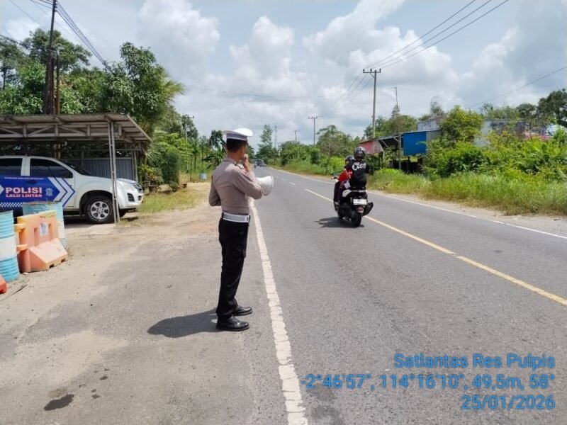 Minimalisir Risiko Kecelakaan, Satlantas Polres Pulang Pisau Intensifkan Patroli di Titik Rawan Laka