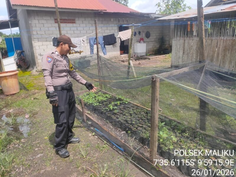 Sambang ke Masyarakat, Personel Polsek Maliku Lakukan Sosialisasi dan Imbauan