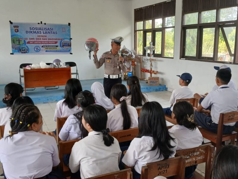 Ingatkan Bahaya di Jalan Raya, Polisi Sambangi SMPN 1 Kahayan Tengah: Pelajar SMP Dilarang Kendarai Motor!