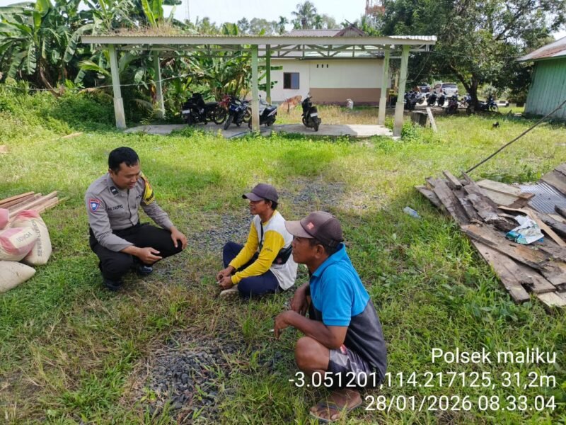 Melalui Kegiatan Sambang, Polsek Maliku Ajak Masyarakat untuk Wujudkan Kamtibmas yang Aman