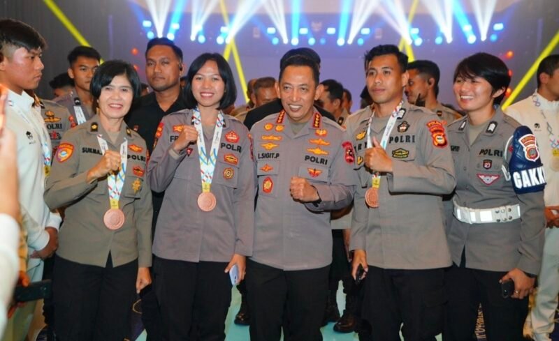 Foto: Ajang Olahraga Internasional, Personel Ditsamapta Polda Sulsel Terima Apresiasi Kapolri
