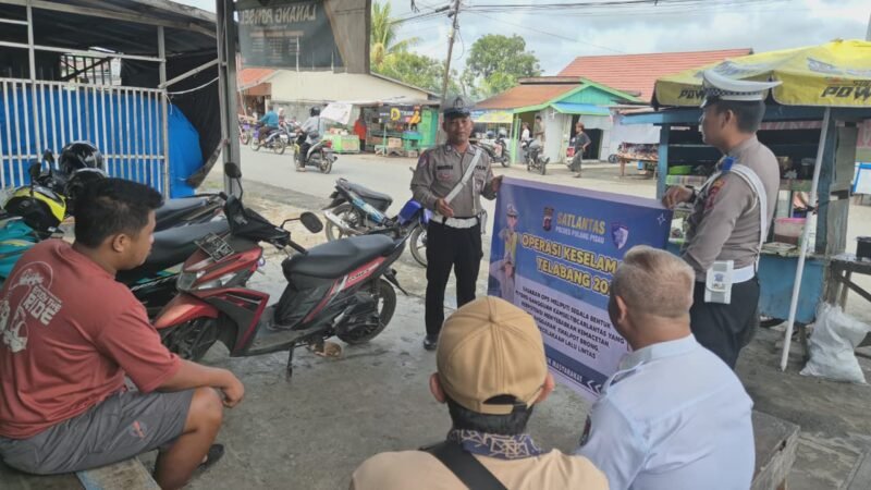 Satlantas Polres Pulang Pisau Laksanakan Sosialisasi Ops Keselamatan Telabang 2026 kepada Masyarakat