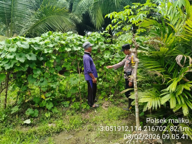 Polsek Maliku Sambangi Masyarakat dengan Beri Imbauan
