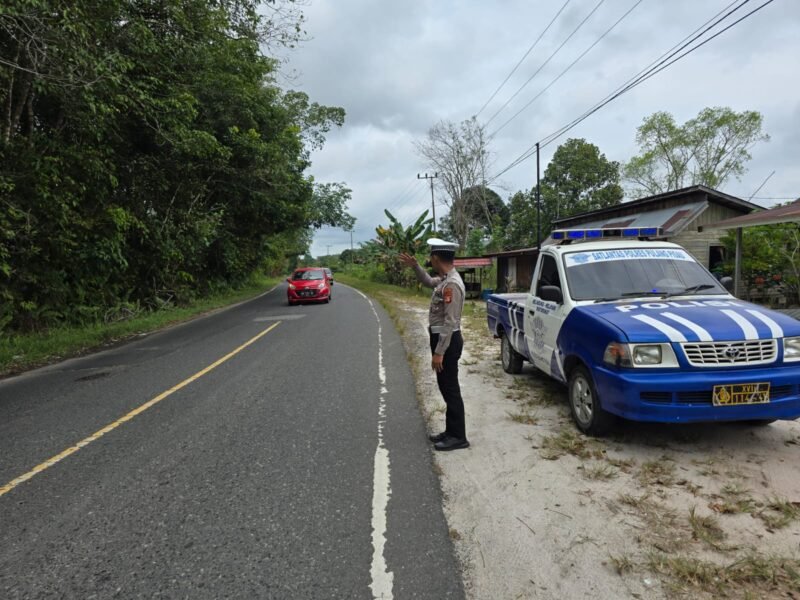 Satlantas Polres Pulang Pisau Patroli Intensif di Daerah Rawan