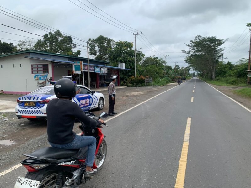 Satlantas Polres Pulang Pisau Intensifkan Patroli di Jalur Rawan Laka Lintas