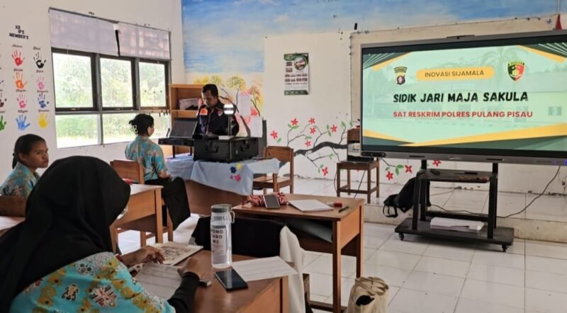 Satreskrim Polres Pulpis Luncurkan SIJAMALA, Pelayanan Rekam Sidik Jari Masuk Sekolah