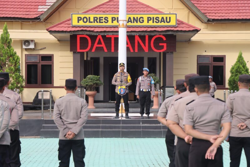 Kapolres Pulang Pisau Ingatkan Personel Soal Sikap Realistis dan Kepedulian Lingkungan