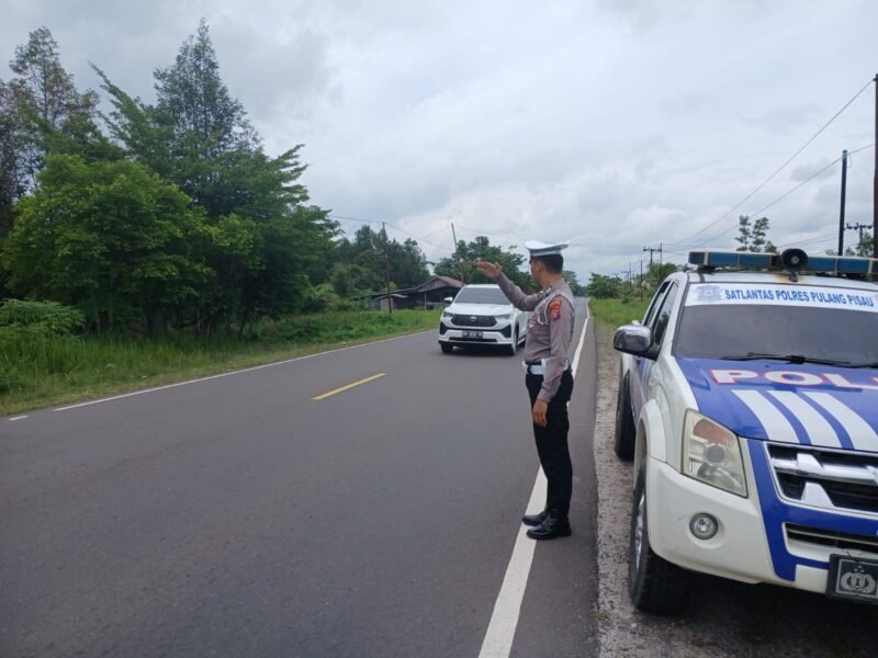 Polres Pulang Pisau Intensifkan Patroli di Titik Rawan Kecelakaan, Tegur Humanis Pengendara