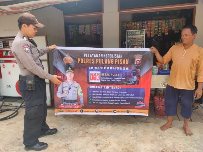 Sampaikan Imbauan Kamtibmas Kepada Masyarakat oleh Personel Polsek Maliku