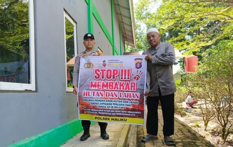 Personel Polsek Maliku Sosialisasi Kepada Masyarakat Kecamatan Maliku