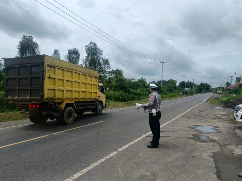 Himbau Kamseltibcarlantas, Satlantas Lakukan Penling di Kota Pulang Pisau