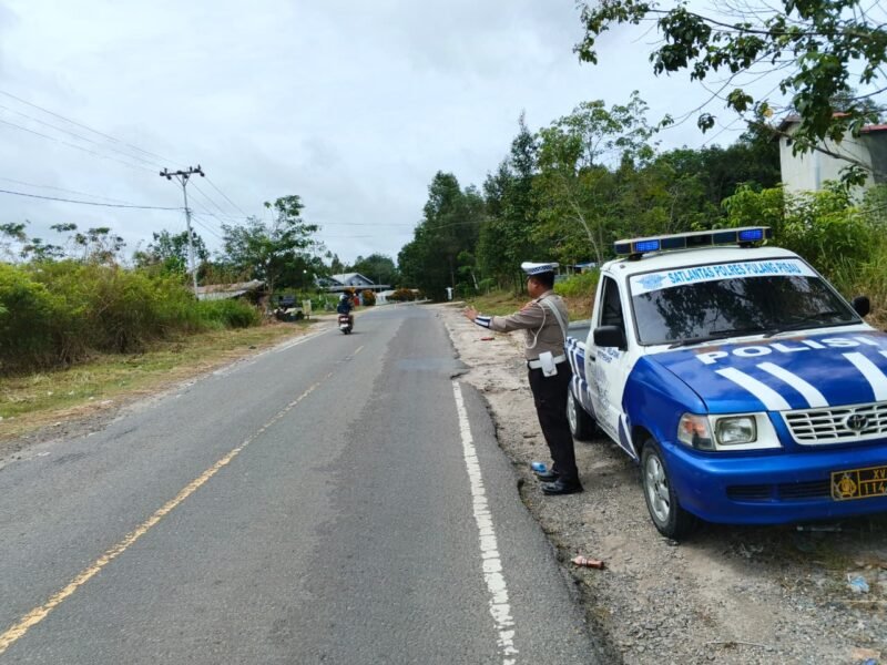 Satlantas Rutin Patroli di Daerah Rawan Kecelakaan