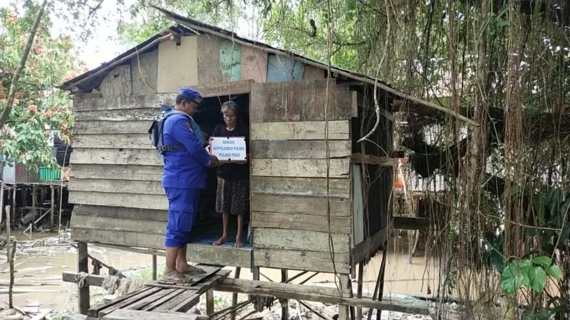 Pererat Silaturahmi di Bulan Suci, Satpolair Polres Pulang Pisau Sambangi Warga Pesisir