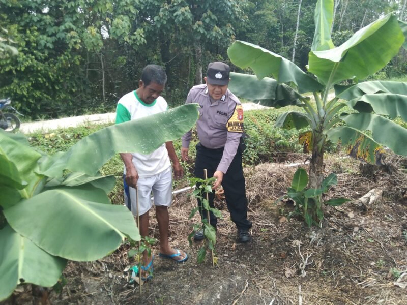 SATBINMAS SAMBANG PETANI SAMPAIKAN PESAN-PESAN KAMTIBMAS