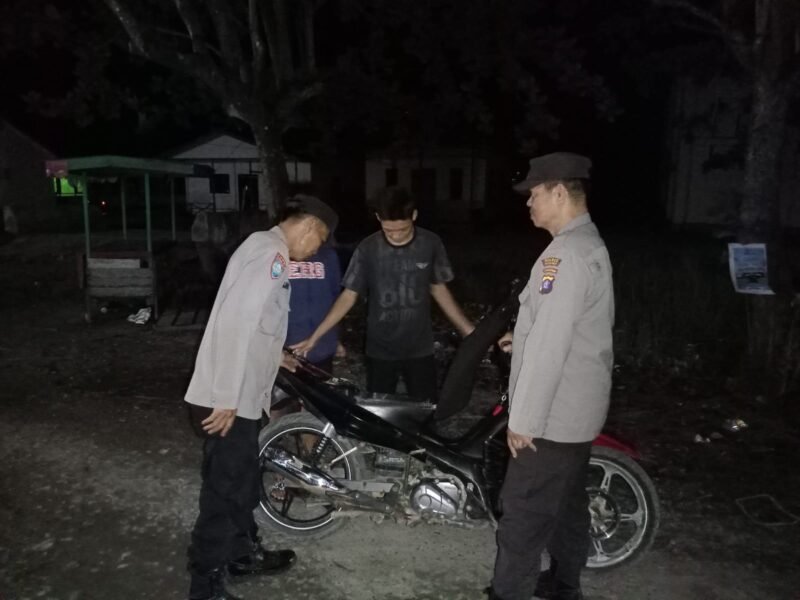 Polsek Kahayan Kuala giat KRYD berupa Patroli Kamtibmas guna Cegah Kriminalitas & Premanisme