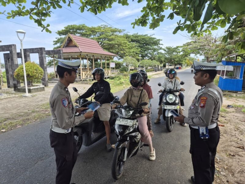Satlantas Polres Pulang Pisau Intensifkan Himbauan Kamseltibcarlantas