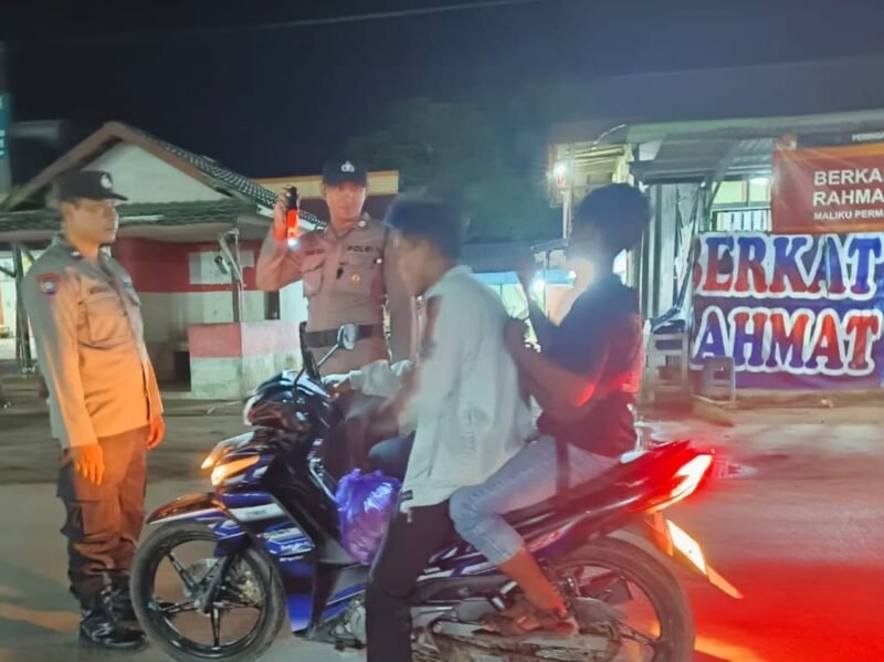 Polsek Maliku Laksanakan KRYD di Wilayah Hukumnya