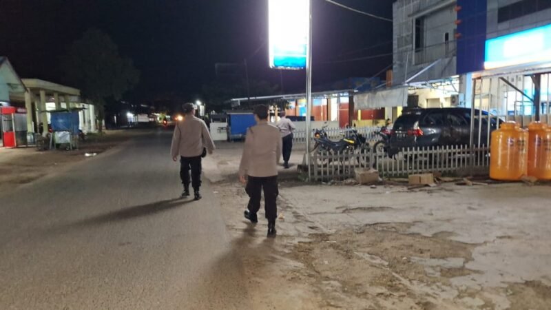 Antisipasi Terjadinya Tindak Pidana Polsek Maliku Patroli Malam