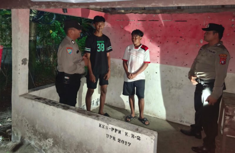 Tingkatkan Kamtibmas, Satbinmas Polres Pulang Pisau Cek Kesiapan Pos Kamling Desa Mintin