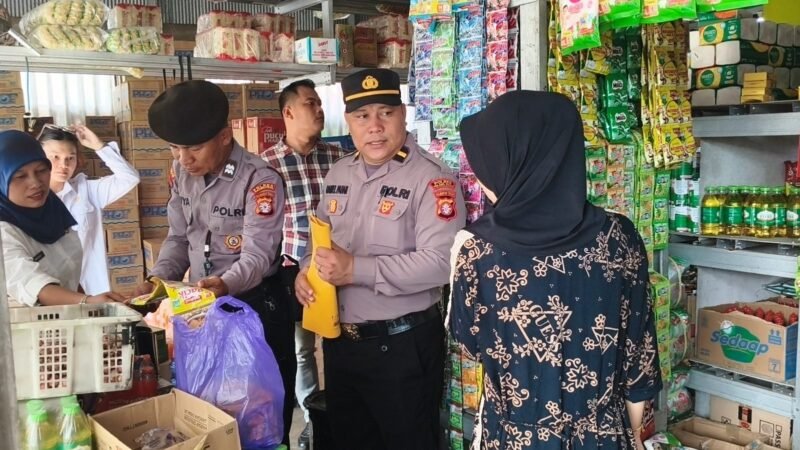 Antisipasi Barang Tidak Layak Jual, Polsek Kahayan Hilir Gelar Monitoring Pangan Jelang Lebaran