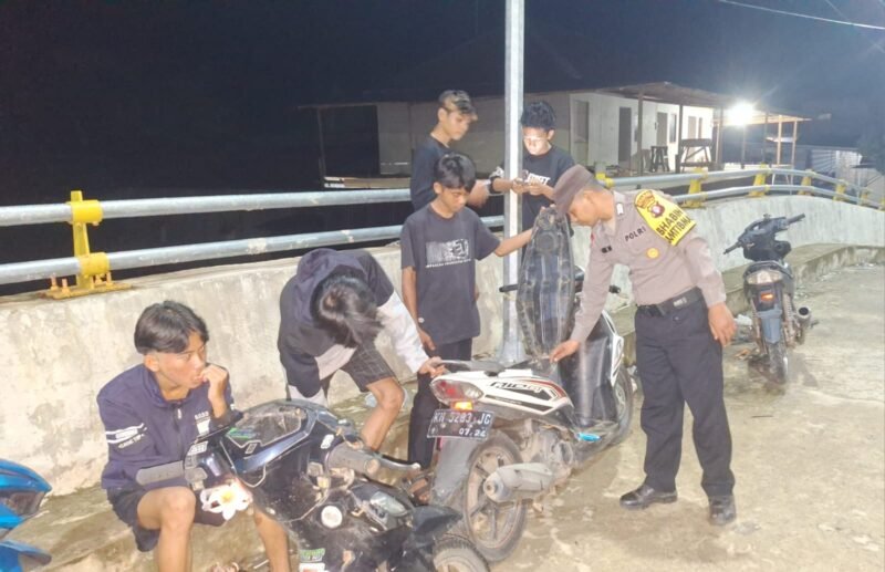 Polsek Kahayan Kuala giat KRYD berupa Patroli Kamtibmas guna Cegah Kriminalitas & Premanisme