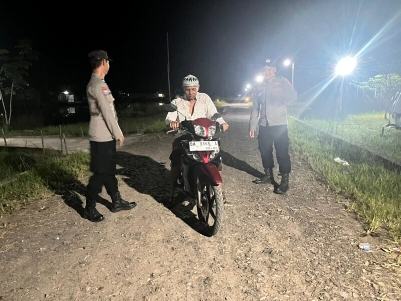 Polsek sebangau kuala gencarkan giat KRYD dimalam hari