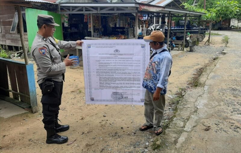 Personel Polsek Maliku Sosialisasi Kepada Masyarakat Kecamatan Maliku