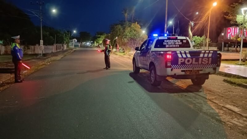 Ciptakan Rasa Aman Saat Beribadah, Satlantas Polres Pulang Pisau Gencarkan ‘Blue Light Patrol Ramadhan’