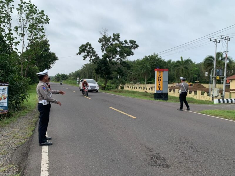 Satlantas Polres Pulang Pisau Intensifkan Pengaturan Lalu Lintas Pagi Hari, Wujud Nyata Pelayanan Prima Kepada Masyarakat