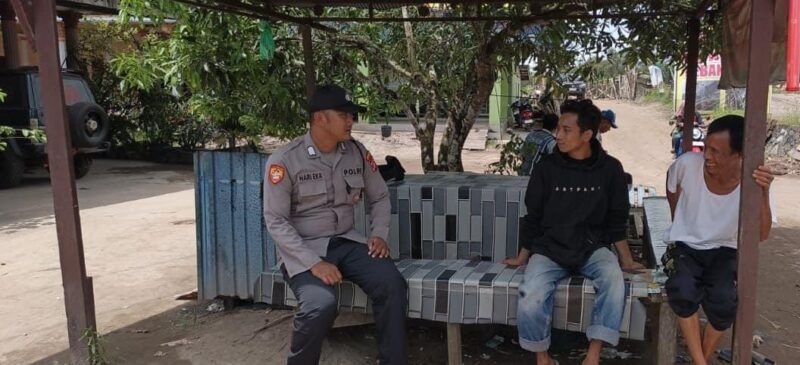 Sambang ke Masyarakat, Personel Polsek Maliku Lakukan Sosialisasi dan Imbauan