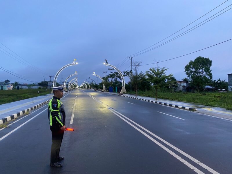 Ciptakan Rasa Aman Saat Beribadah, Satlantas Polres Pulang Pisau Gencarkan ‘Blue Light Patrol Ramadhan’