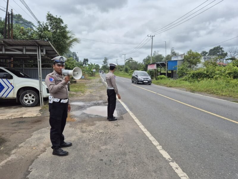 Gencarkan Penling, Satlantas Polres Pulang Pisau Imbau Pengguna Jalan Tertib Berlalu Lintas