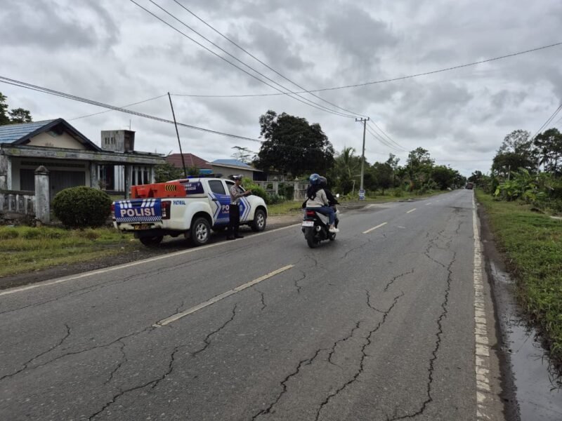 Antisipasi Kecelakaan, Satlantas Polres Pulang Pisau Intensifkan Patroli di Jalur Trans Kalimantan