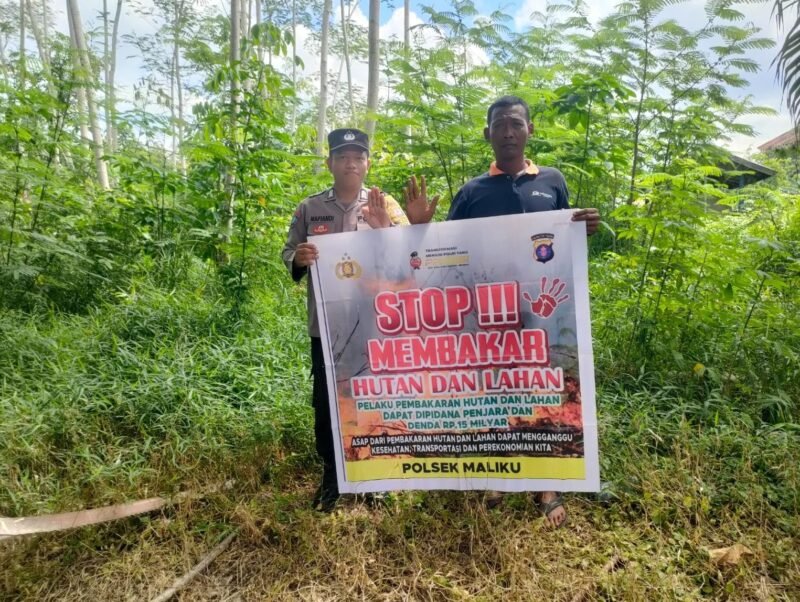 Polsek Maliku Sambangi Masyarakat dengan Beri Imbauan