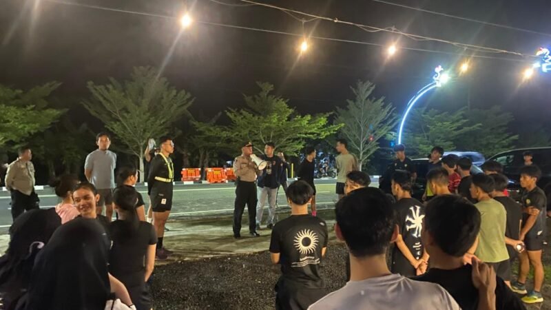 Lari Malam di Pulang Pisau: Cara Seru Breath.step & Polres Tekan Kenakalan Remaja