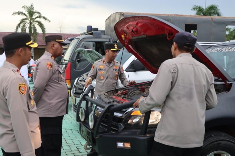 Jelang Operasi Ketupat Telabang 2026, Polres Pulpis Pastikan Armada Operasional Dalam Kondisi Prima
