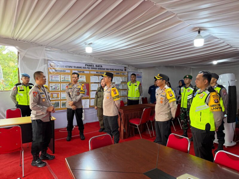 Didampingi Kapolres, Karo Ops Polda Kalteng Lakukan Pengecekan Pos Pengamanan Terpadu Lintas Trans Kalimantan