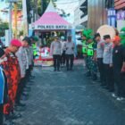 Foto ist: Polres Batu bersama seluruh Jajaran dan Dinas terkait beserta Ormas, kordinasi tugas antisipasi lonjakan kendaraan di Kota Batu.