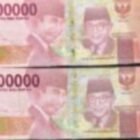 Foto : Uang Palsu (Upal)  sebagai barang bukti (BB) yang di sita Unit Tipidter Polres Batu