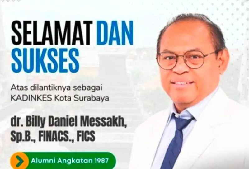 Kadinkes Surabaya Resmi Berganti, dr. Billy Daniel Mesakh Diandalkan Benahi Layanan “Sat Set”