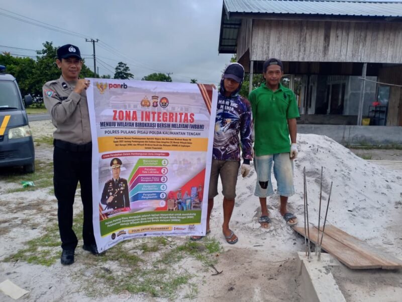 Wujudkan Pelayanan Bersih, Polsek Banama Tingang Sosialisasikan Zona Integritas WBBM ke Masyarakat