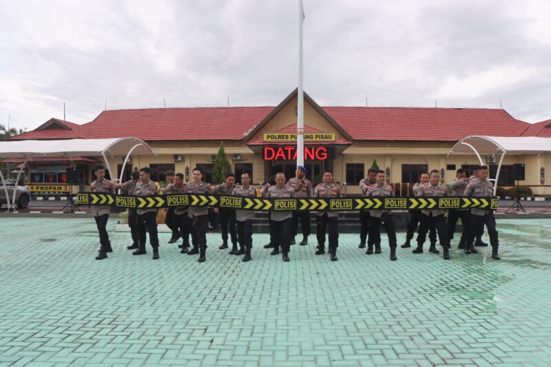 Asah Kemampuan Pengamanan, Polres Pulang Pisau Gelar Latihan Dalmas dan Negosiator