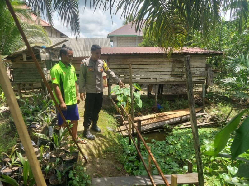 Dukung Ketahanan Pangan, Polsek Pandih Batu Gerakkan Program Pekarangan Pangan Bergizi di Desa Talio