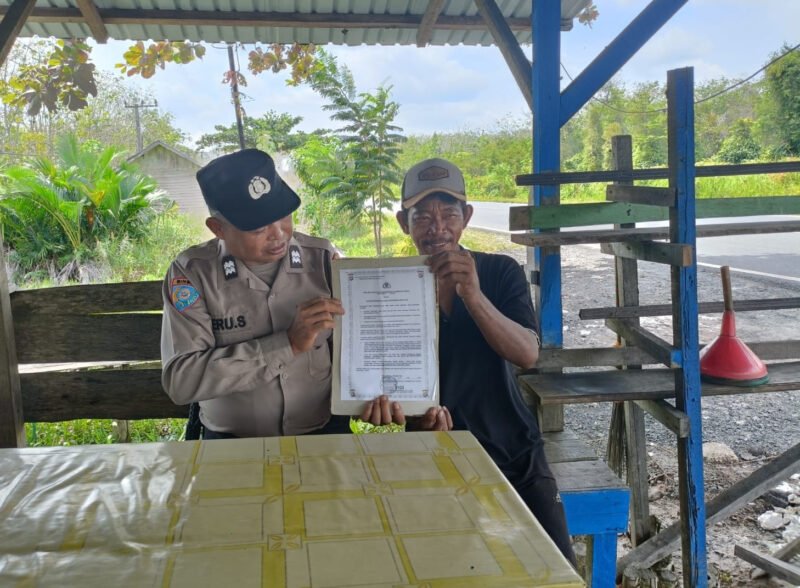 Cegah Karhutla, Polsek Jabiren Raya Gencarkan Sosialisasi Maklumat Kapolda Kalteng