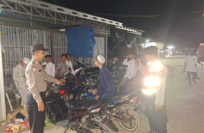 Pastikan Malam Tetap Aman, Polsek Kahayan Kuala Gelar Patroli KRYD di Wilayah Bahaur Hilir