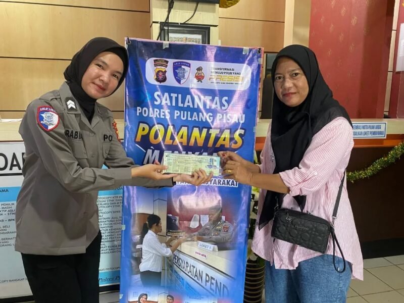 Dekatkan Pelayanan, Satlantas Polres Pulang Pisau Gelar Giat 